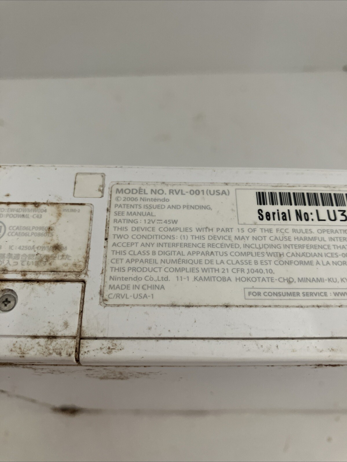 Nintendo Wii Console System Only RVL-001 No Accessories – Read Description