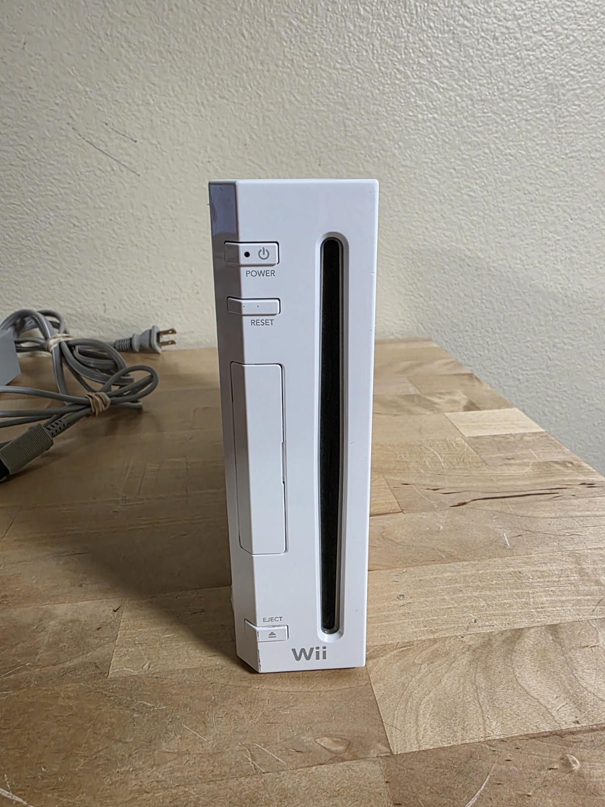 Nintendo Wii RVL001 Console With Cords Tested White System No Controller