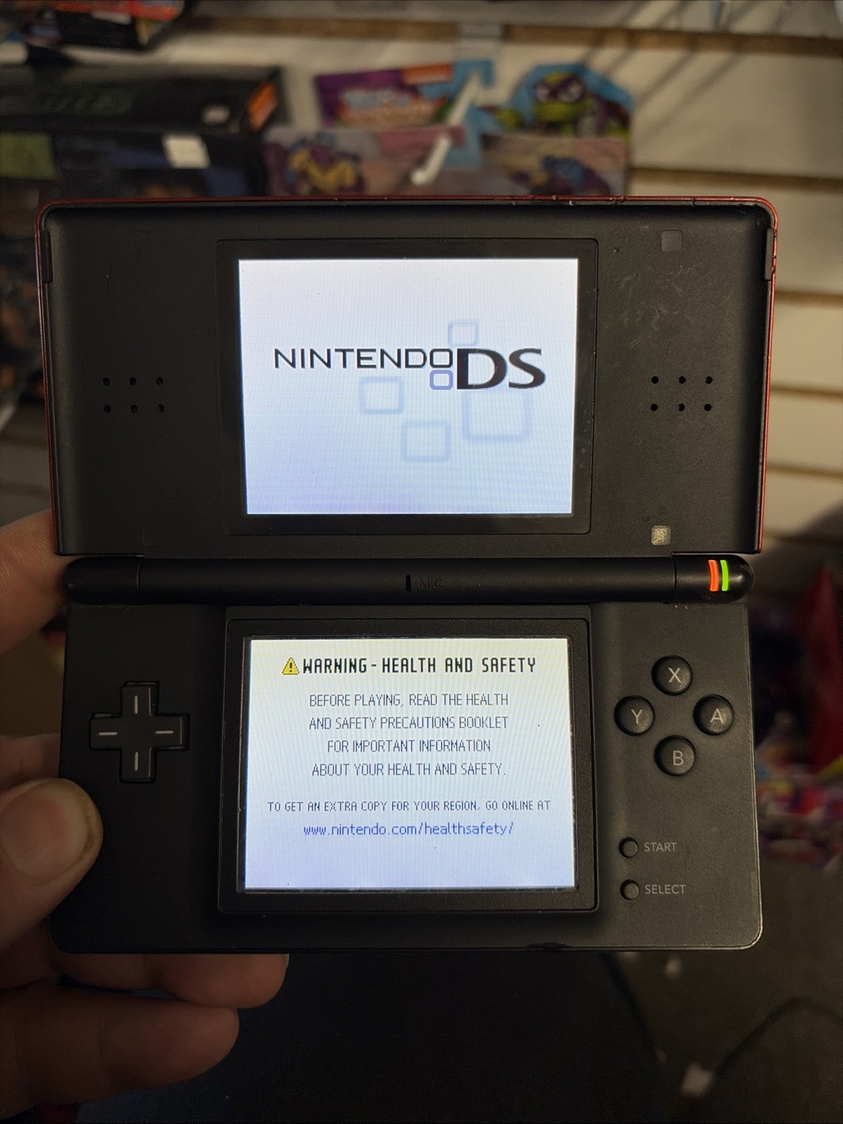 Nintendo DS Lite Handheld Crimson Red w/ stylus – Fully Tested / Working