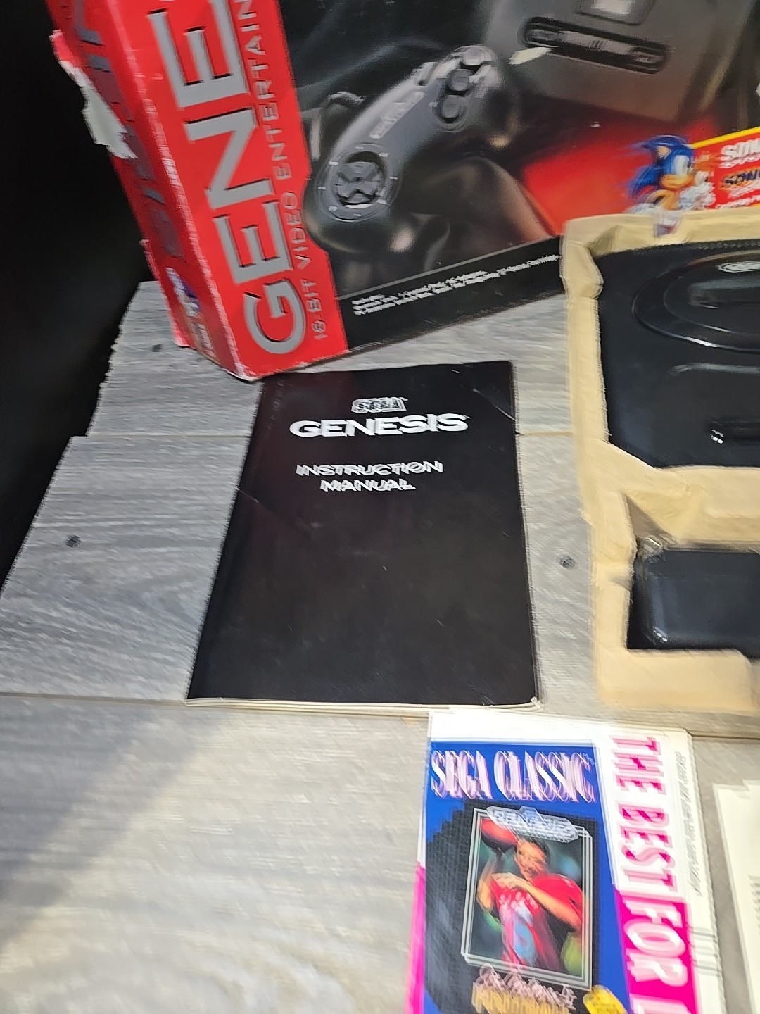 Sega Genesis II Console Sonic The Hedgehog 2 Bundle In Box Tested [Rough Box]