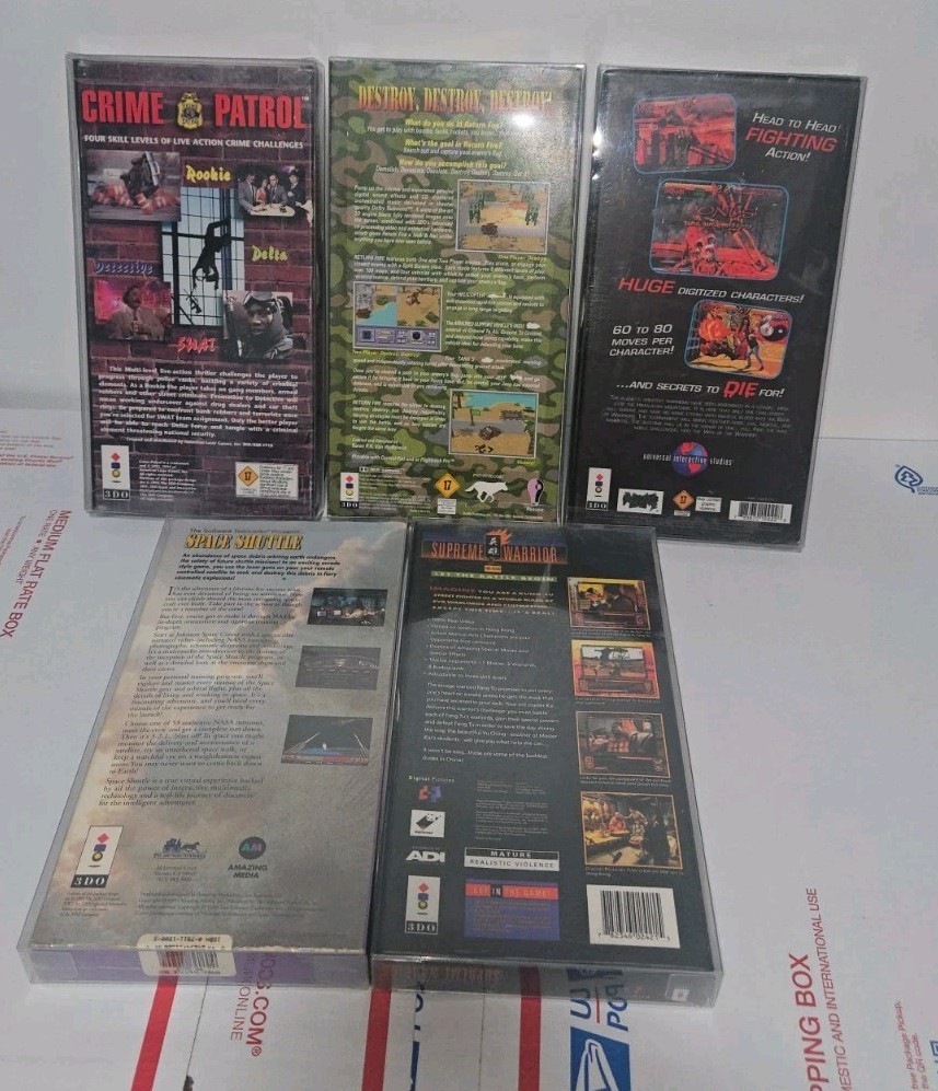 5 3DO Games Including Space Shuttle, Crime Patrol, Return Fire Read Listing!