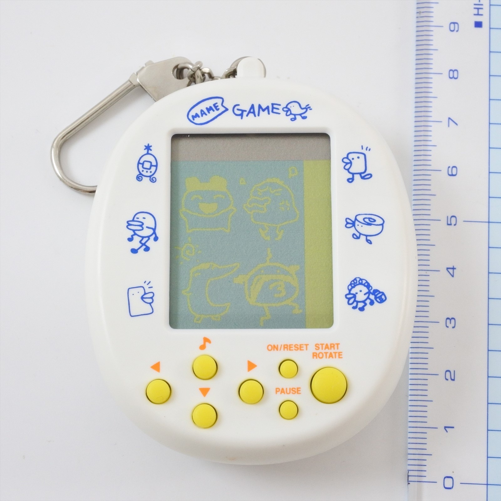 Puzzle MAME GAME DE HAKKEN TAMAGOTCH White Handheld Console Boxed Bandai 0807