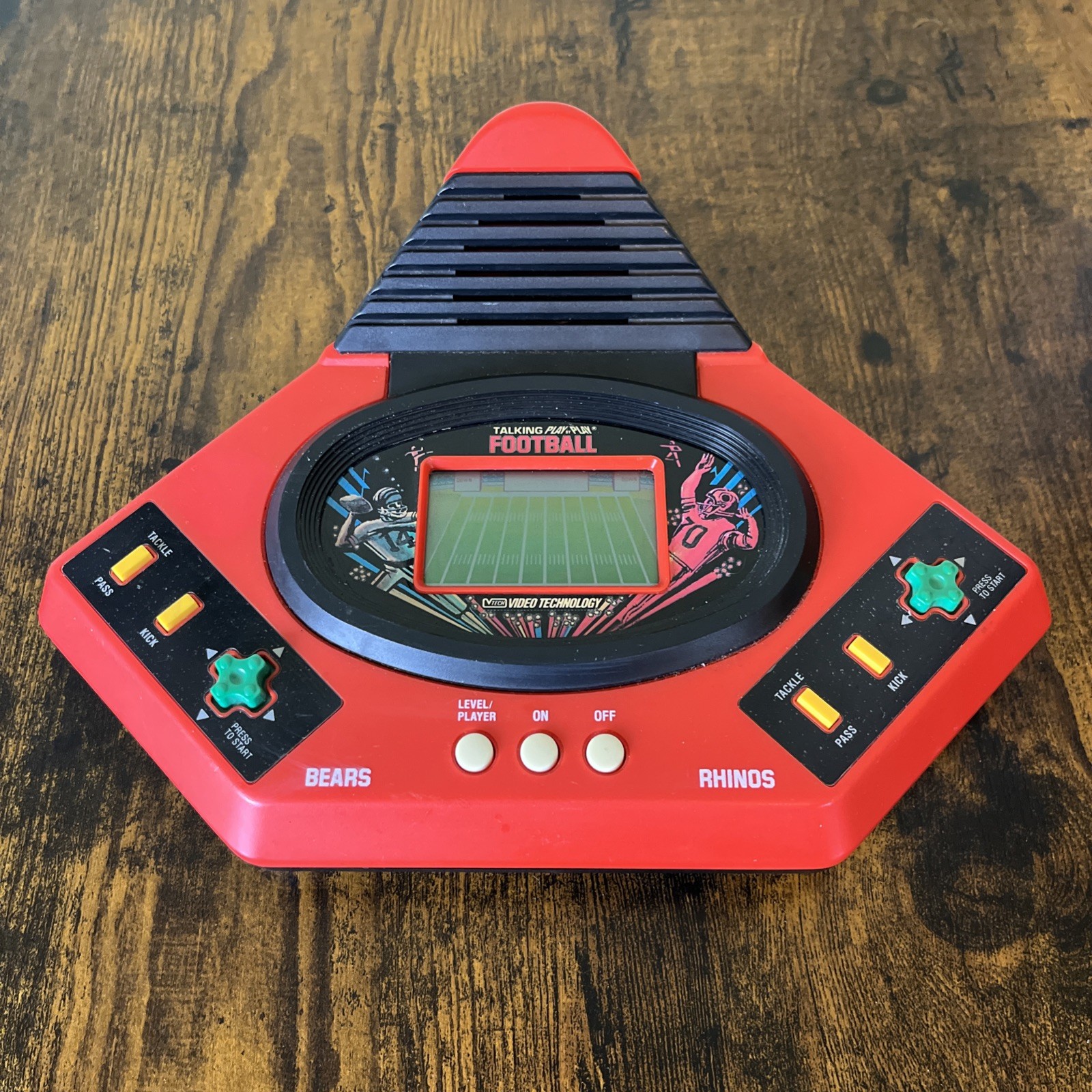 Vintage 1987 VTech Electronic Talking Football Handheld Game Tested Working