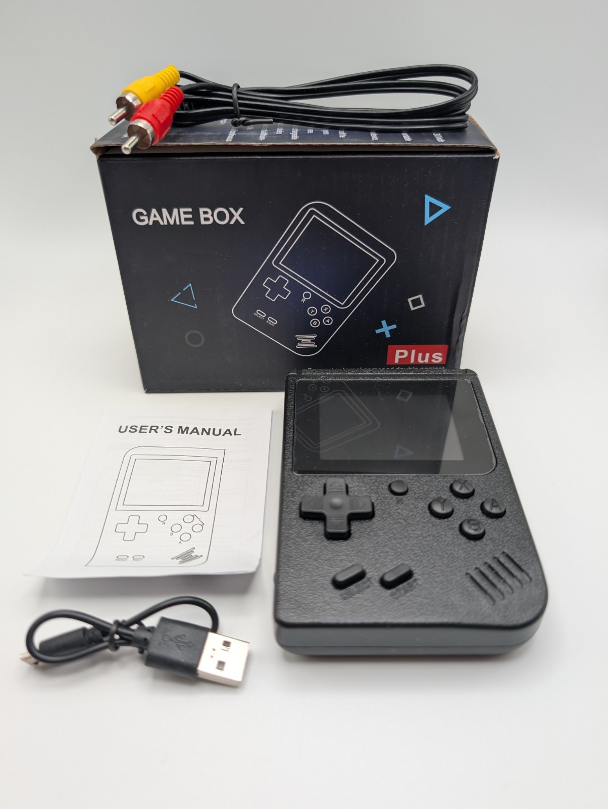 Plus Game Box 400 in 1 Plus Handheld Gamepad New in box BLACK