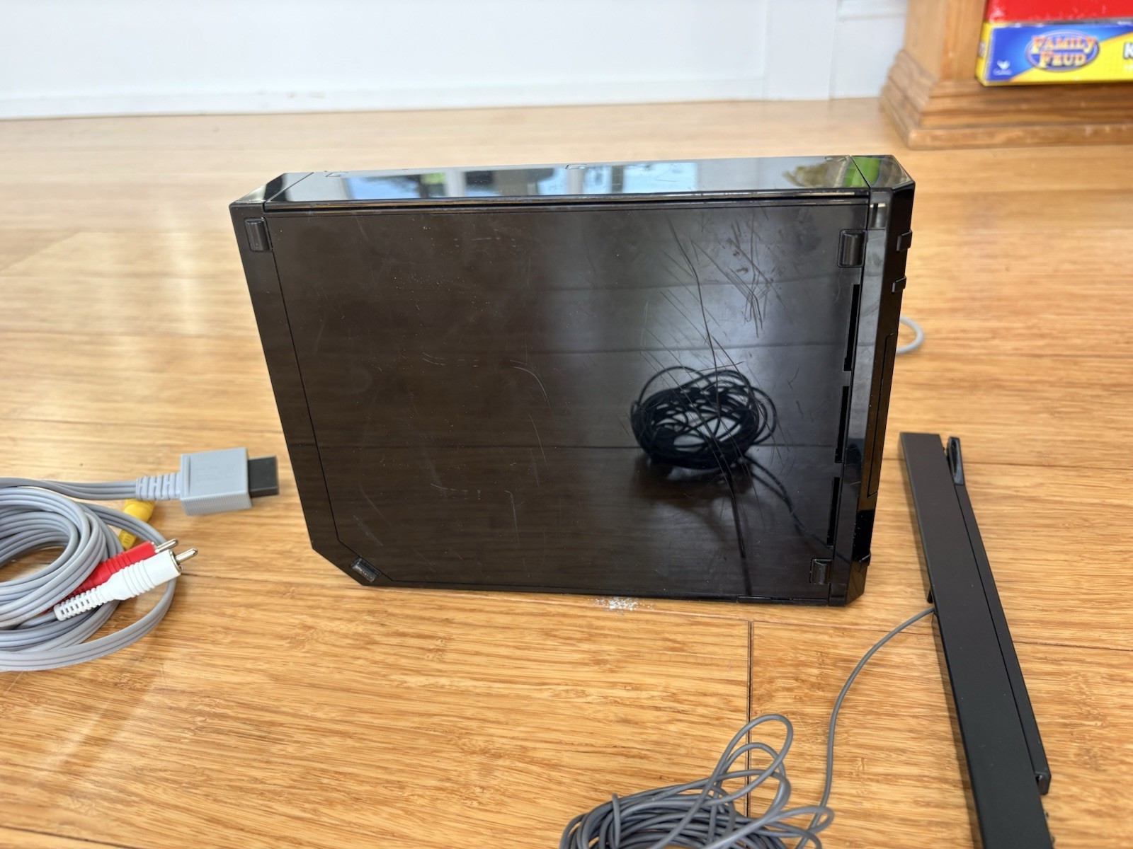 Nintendo Wii Console Black RVL-101 With Cords Tested-powers On
