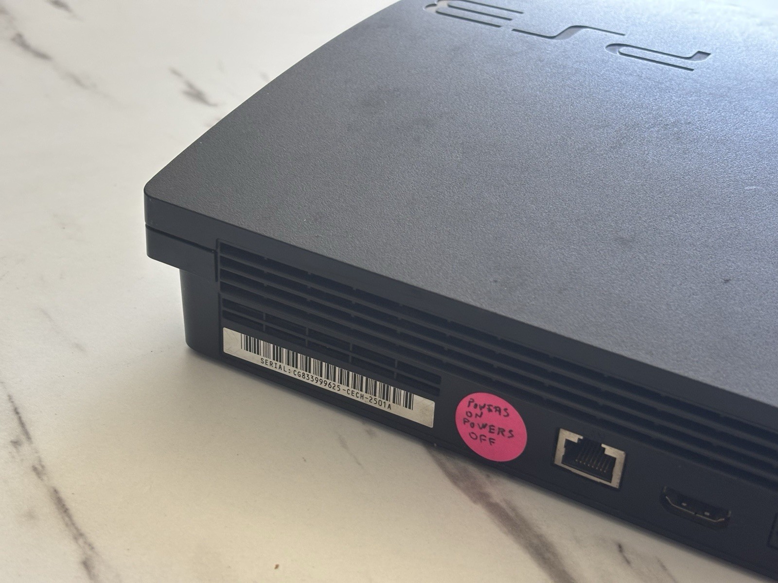 Sony PlayStation 3 Slim Console 160GB ONLY – Black For Parts