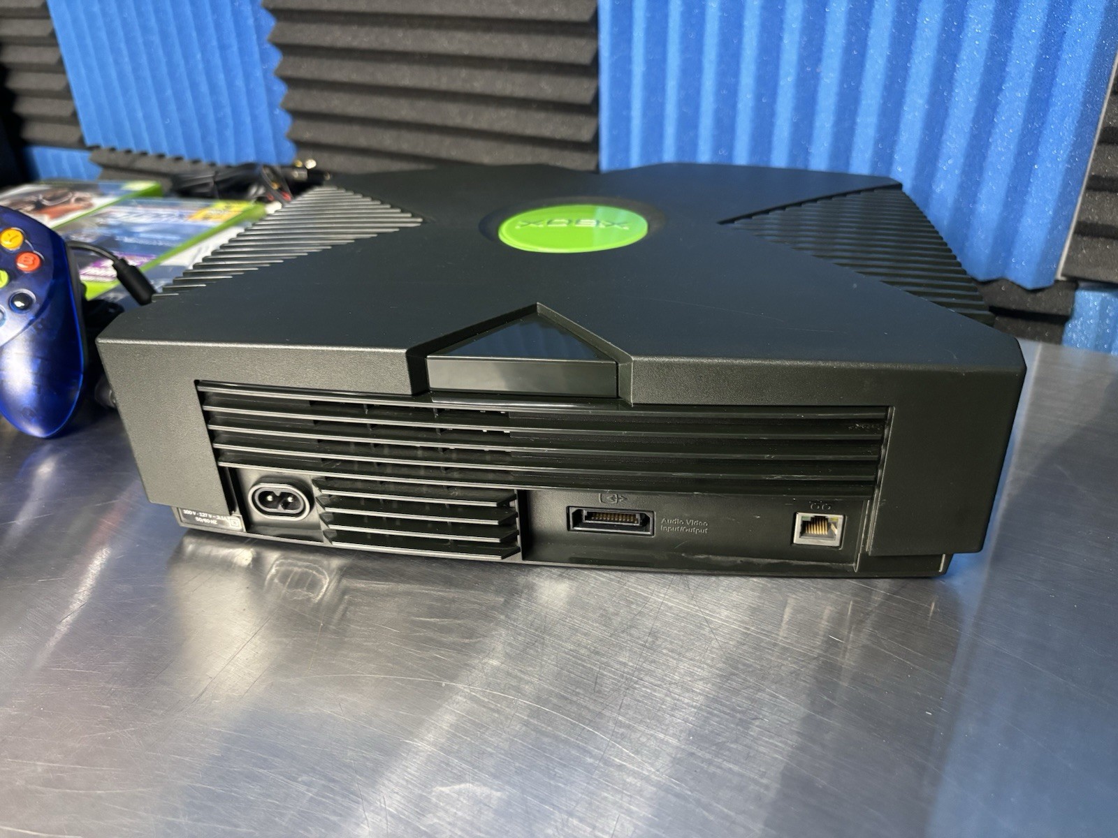 Original Microsoft Xbox Console Plus Controllers and Games