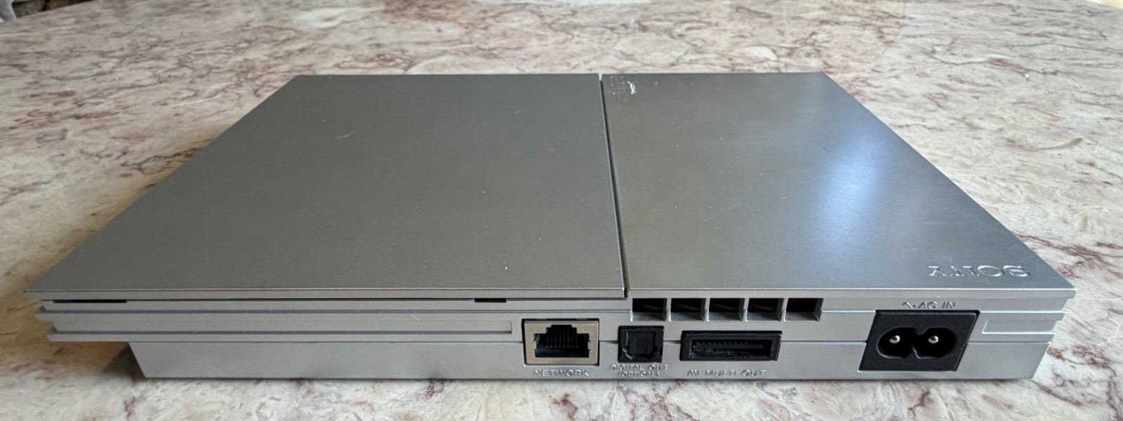 Sony PlayStation 2 PS2 Slim Satin Silver SCPH-90001 REGION FREE Complete Console