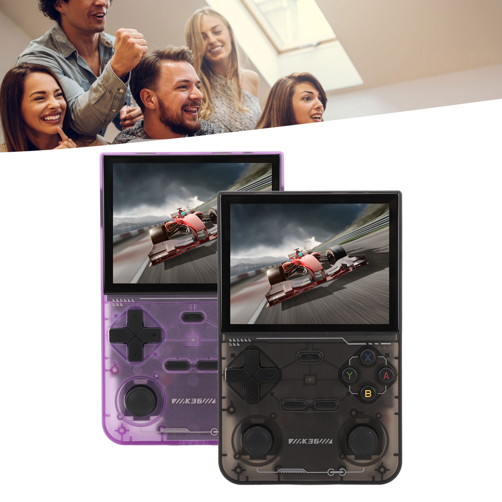 Retro Handheld Game Console 3.5inch 640×480 Screen Dual Joystick 3500mAh
