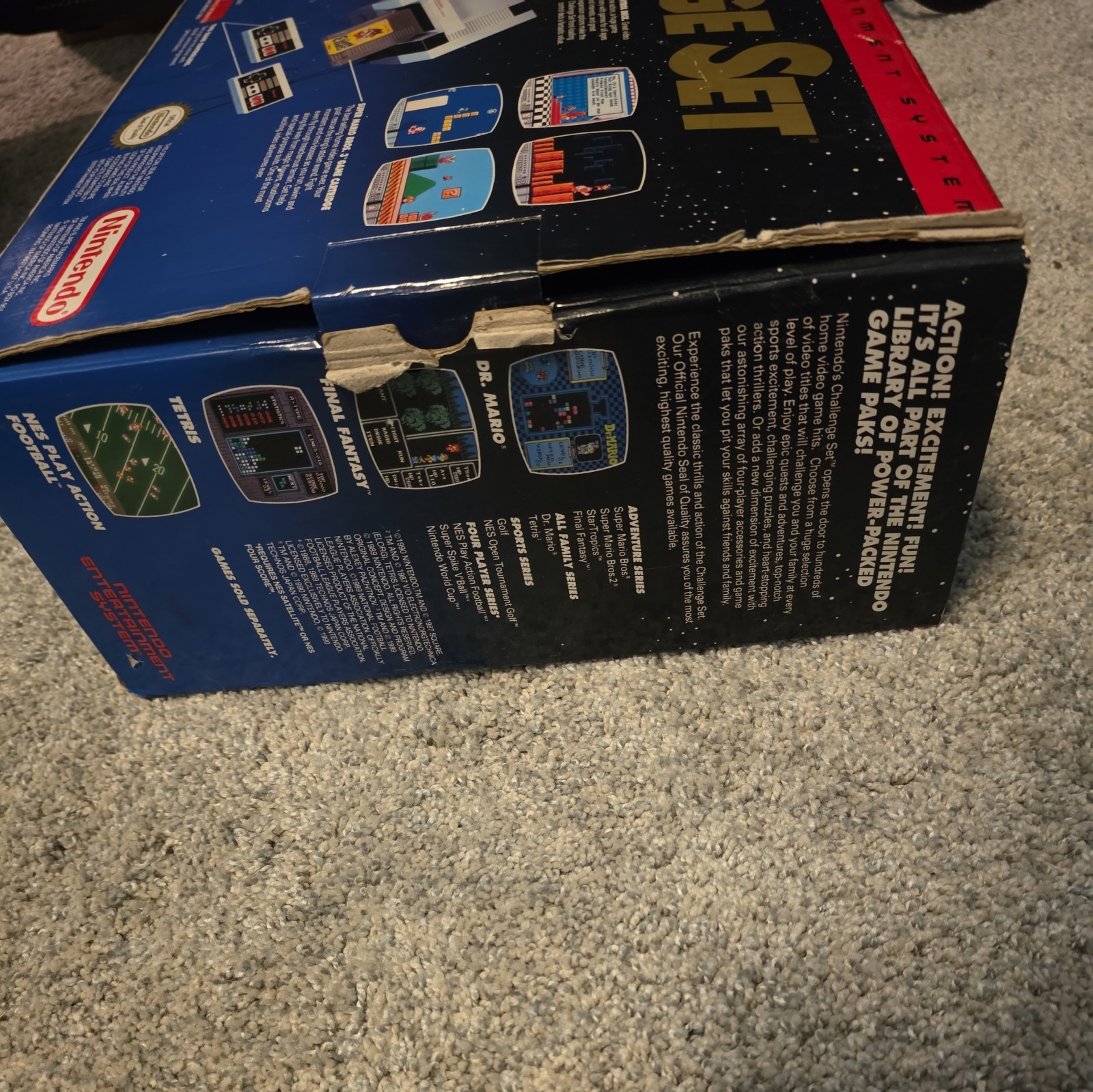 Nintendo NES Challenge Set w/ Box, 2 Controllers, Super Mario Bros. 3