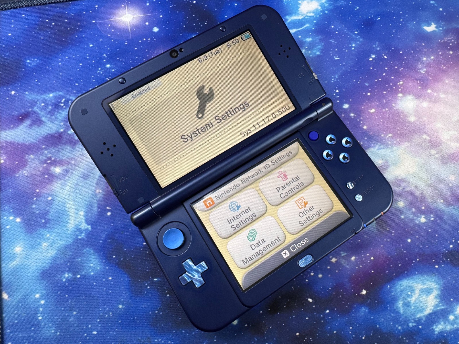 LOOPY USB-C INBUILT CAPTURE CARD Blue New Nintendo 3DS XL Console 128gb UV SHELL