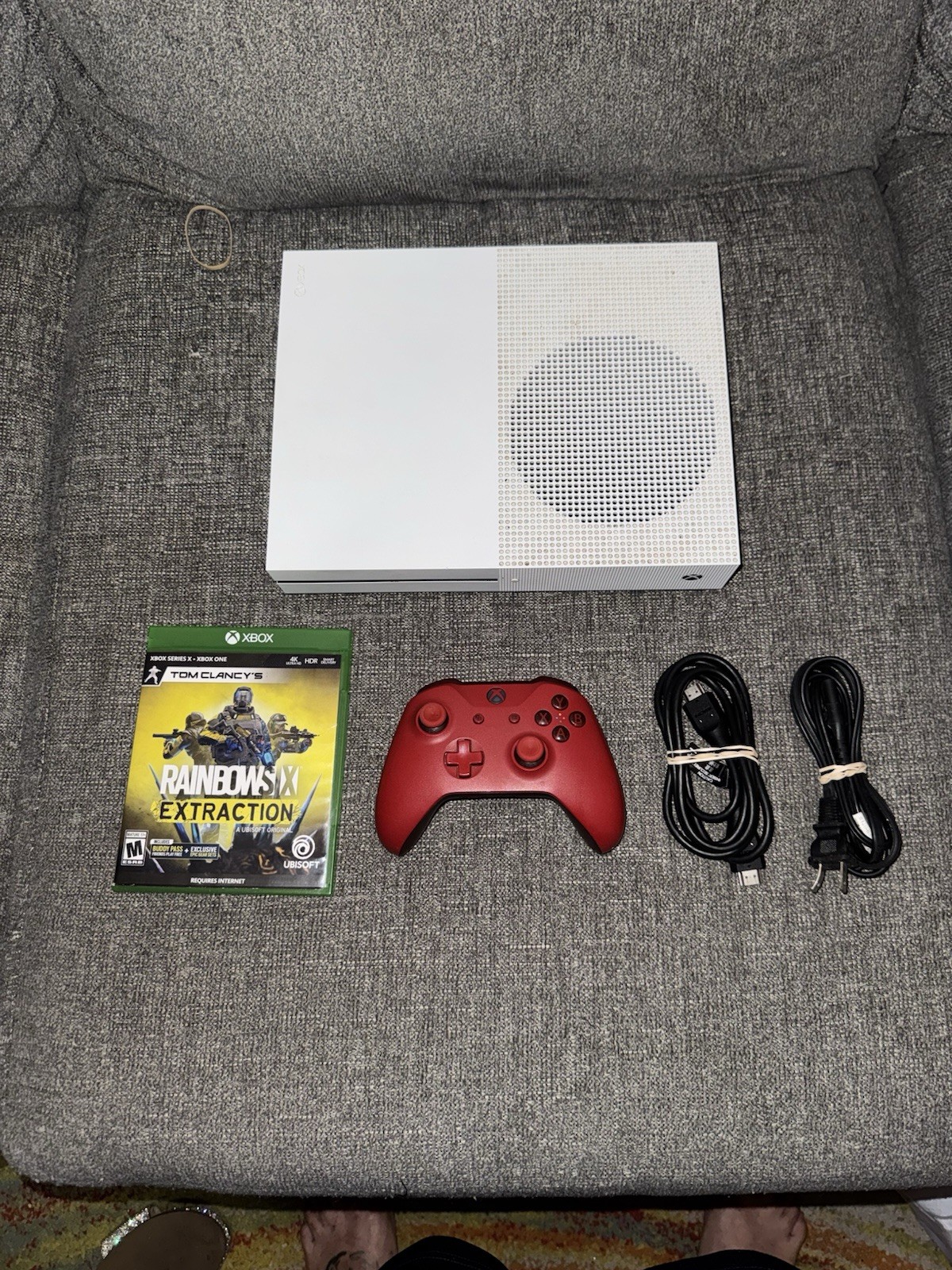 XBOX ONE + CONTROLLER + GAME + HDMI + POWER CORD CLEAN COLLECTORS FAST SHIP AAA+