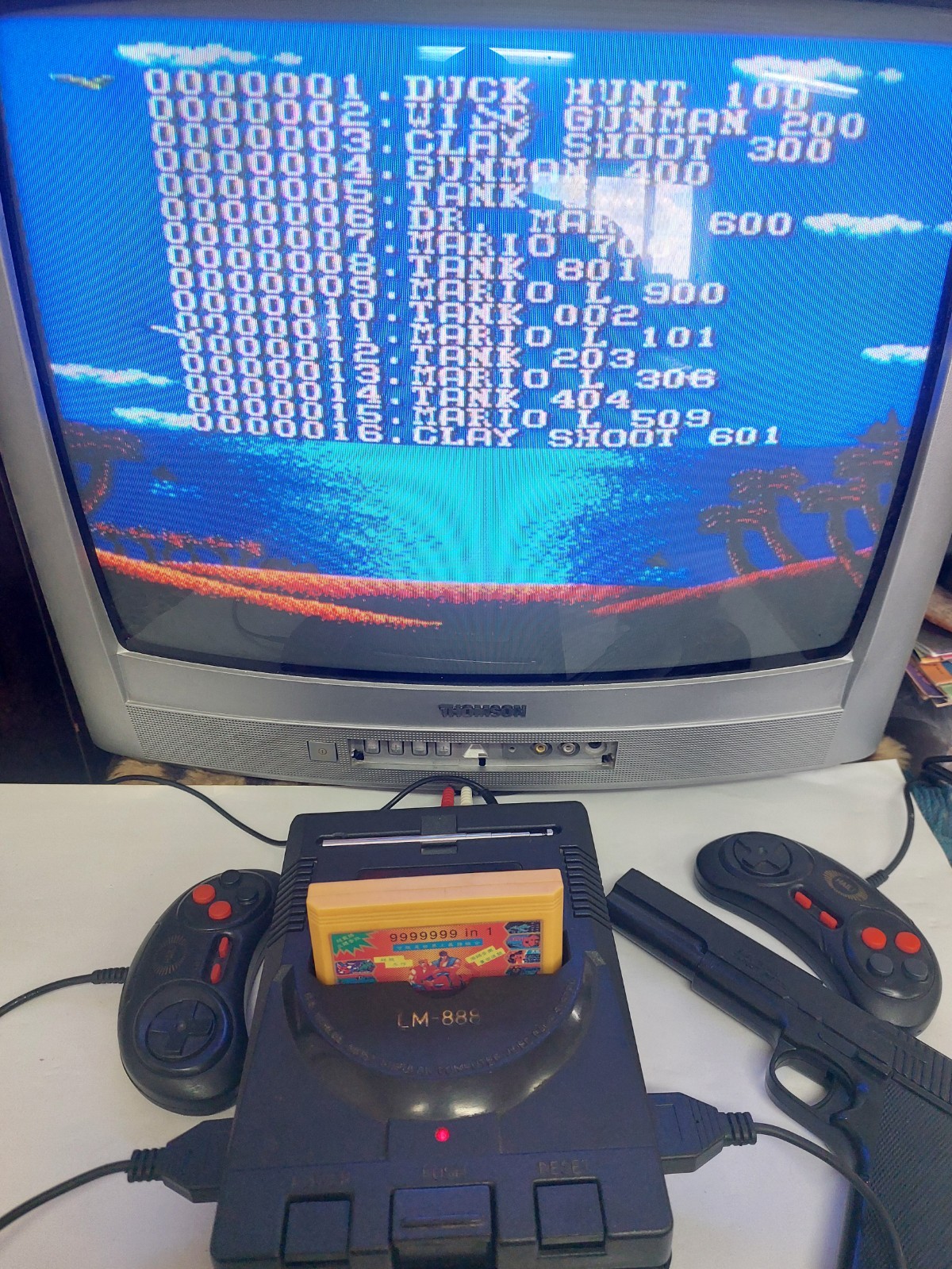Haili lm-888 Terminator video game console from 90’s full kit box cartridge 9999