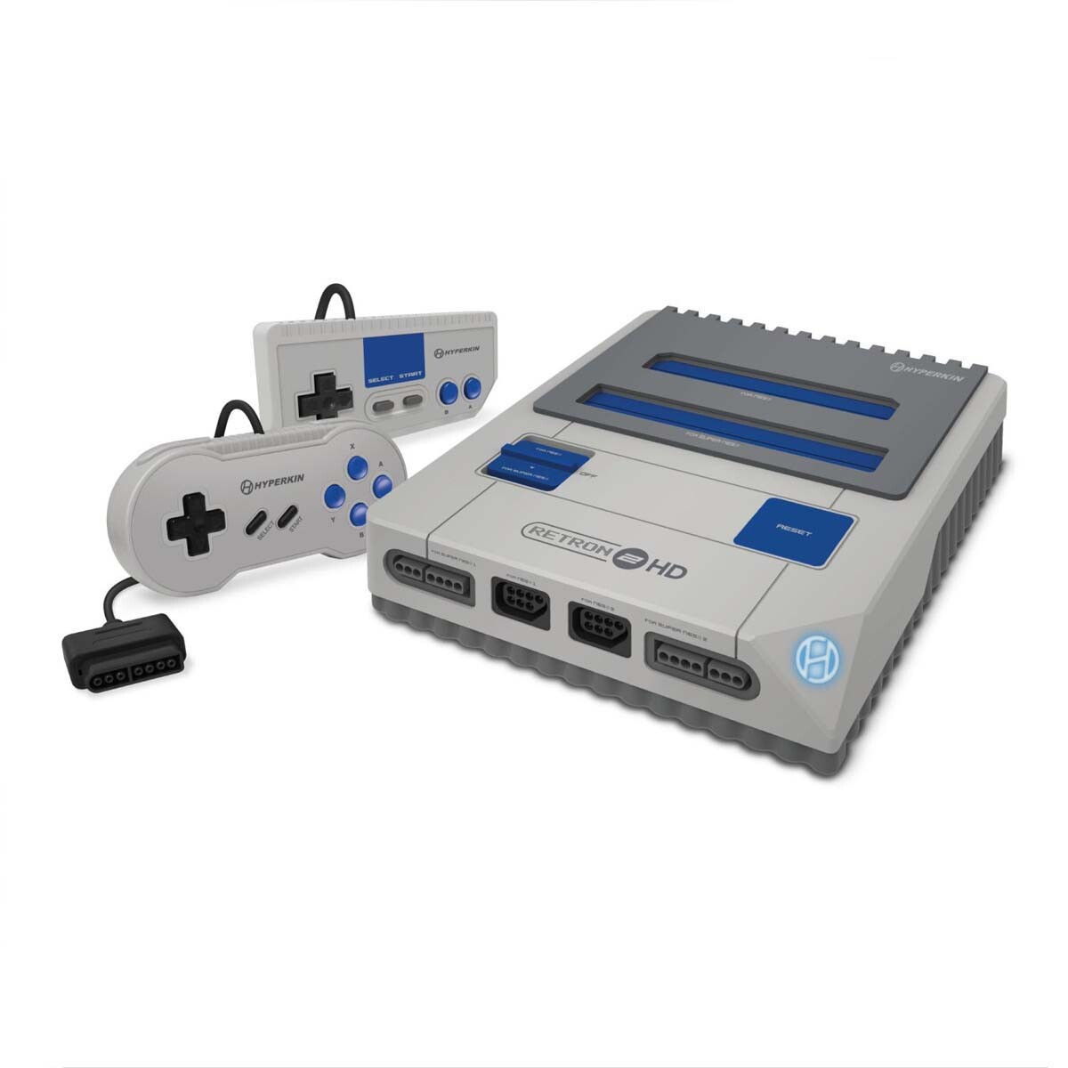 Hyperkin RetroN 2 HD Gaming Console for NES/SNES/Super Famicom Games – Gray