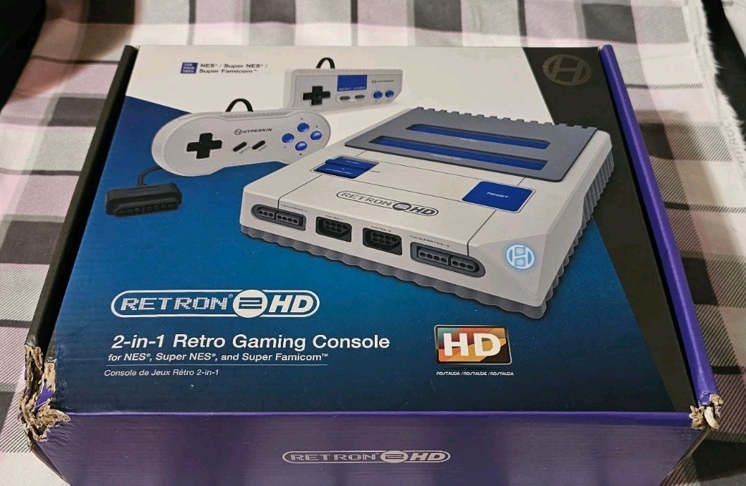 Hyperkin RetroN 2 HD 2-in-1 Console for NES SNES Super Famicom HDMI 720p