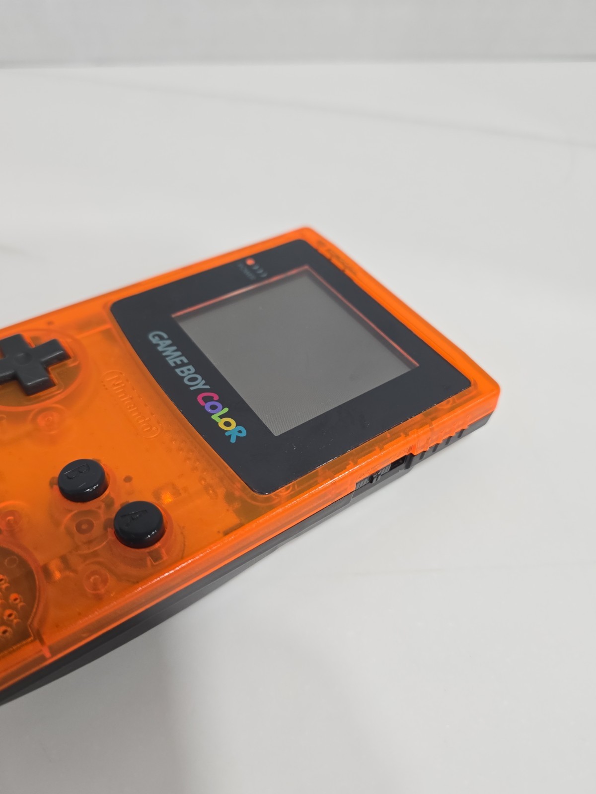 Nintendo GBC Game Boy Color Daiei Hawks Translucent Orange CGB-001 Ltd Ed TESTED