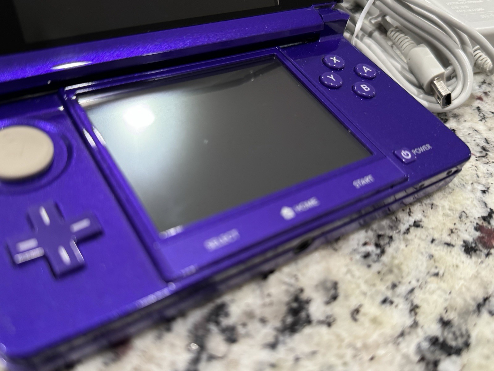 Midnight Purple Nintendo 3DS w/Charger & Games + FREE US SHIPPING!