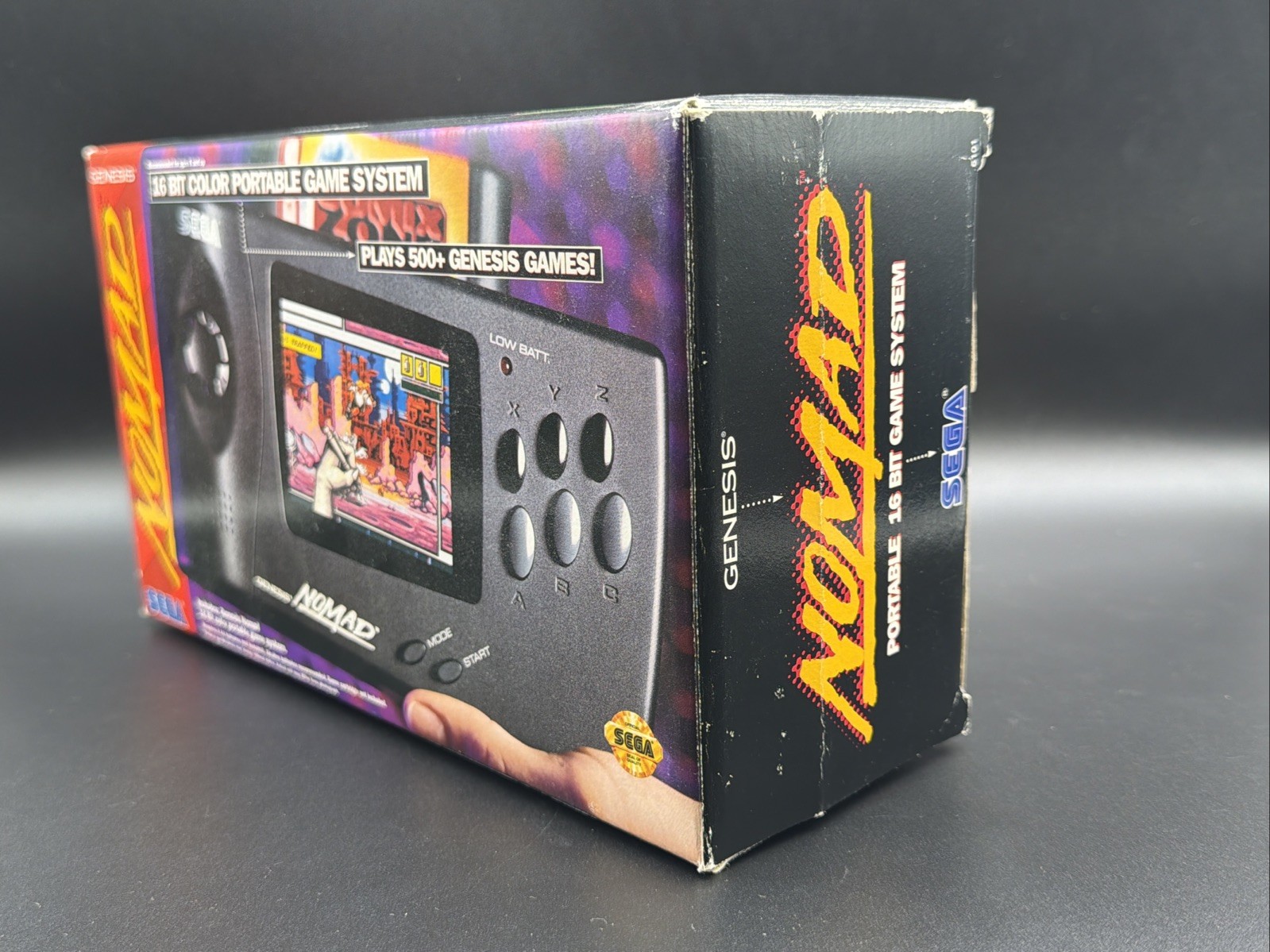 Sega Nomad Handheld Console With Box *No Inserts* Tested Working Fast Shipping
