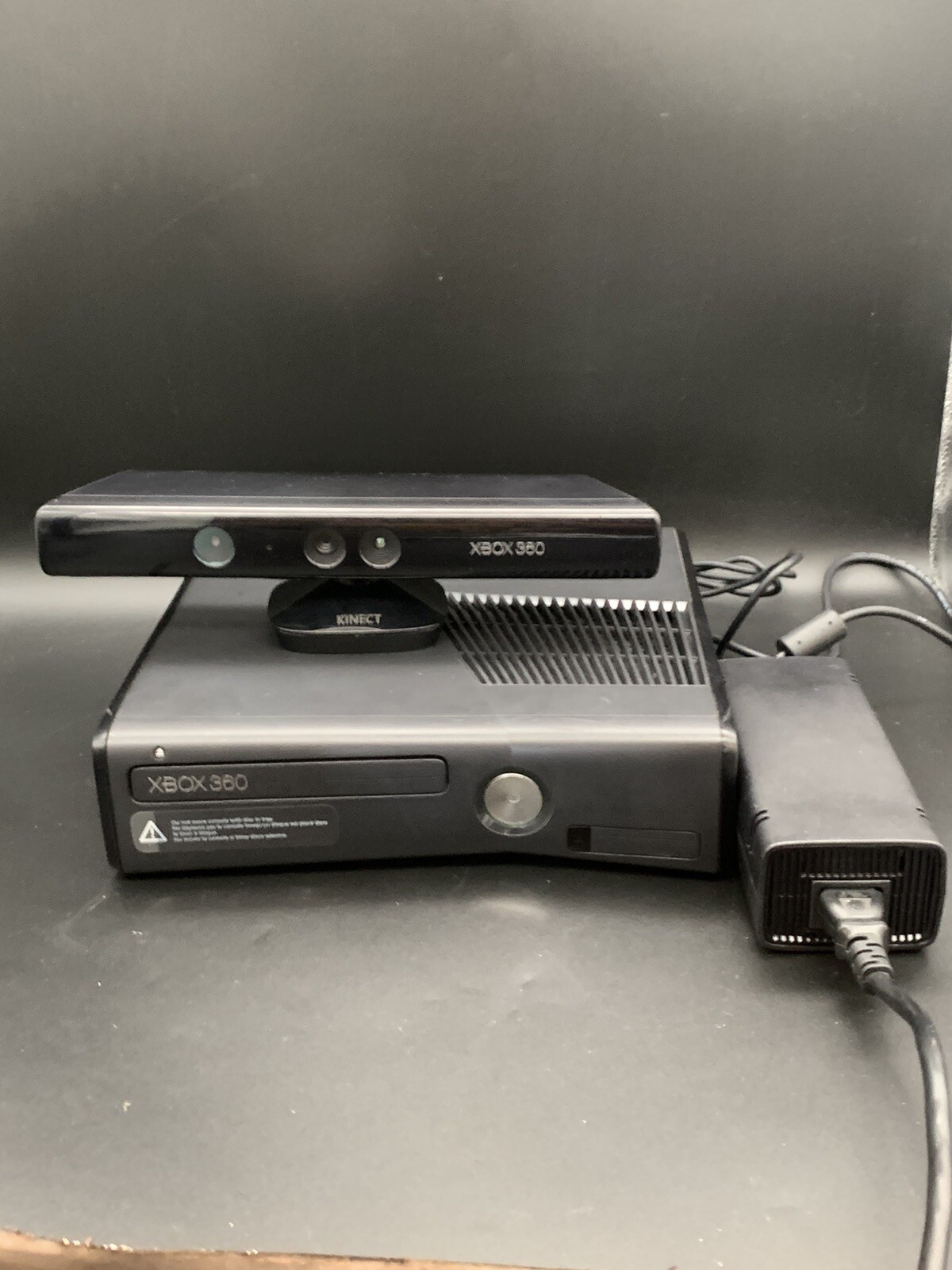 Microsoft Xbox 360 S Gaming Console Bundle Kinect Model 1439 Tested Working