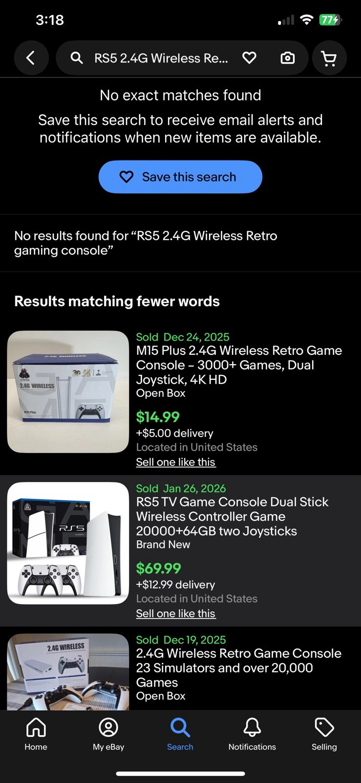 RS5 Game Console Dual Stick 2.4G 2 Wireless Controllers 20000+64GB 2 Joysticks