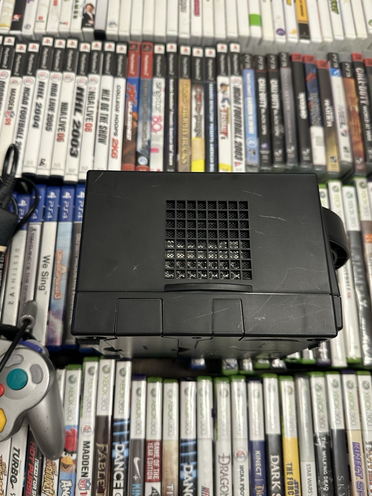 Nintendo Gamecube Black Console DOL-101 & Controller Silver