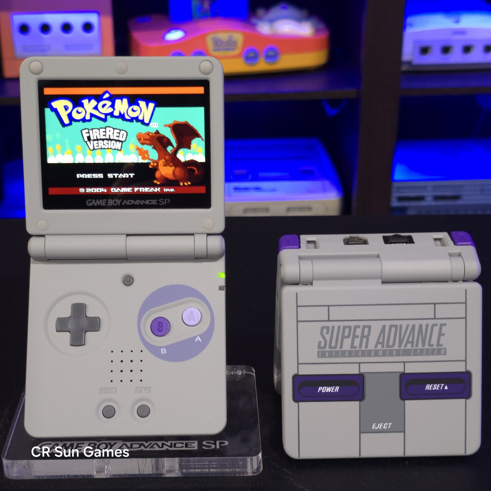 Super Nintendo SNES Game Boy Advance SP GBA SP IPS Screen Mod Brightness Control