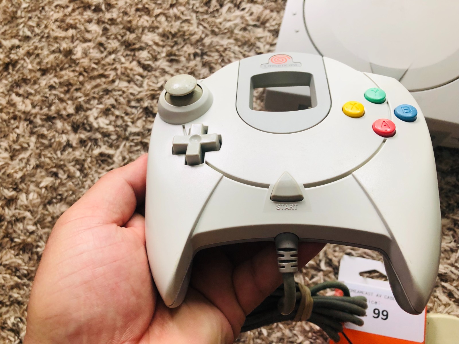 Sega Dreamcast Console System HKT-3020 With 2 Controllers & Memory Card TESTED4!