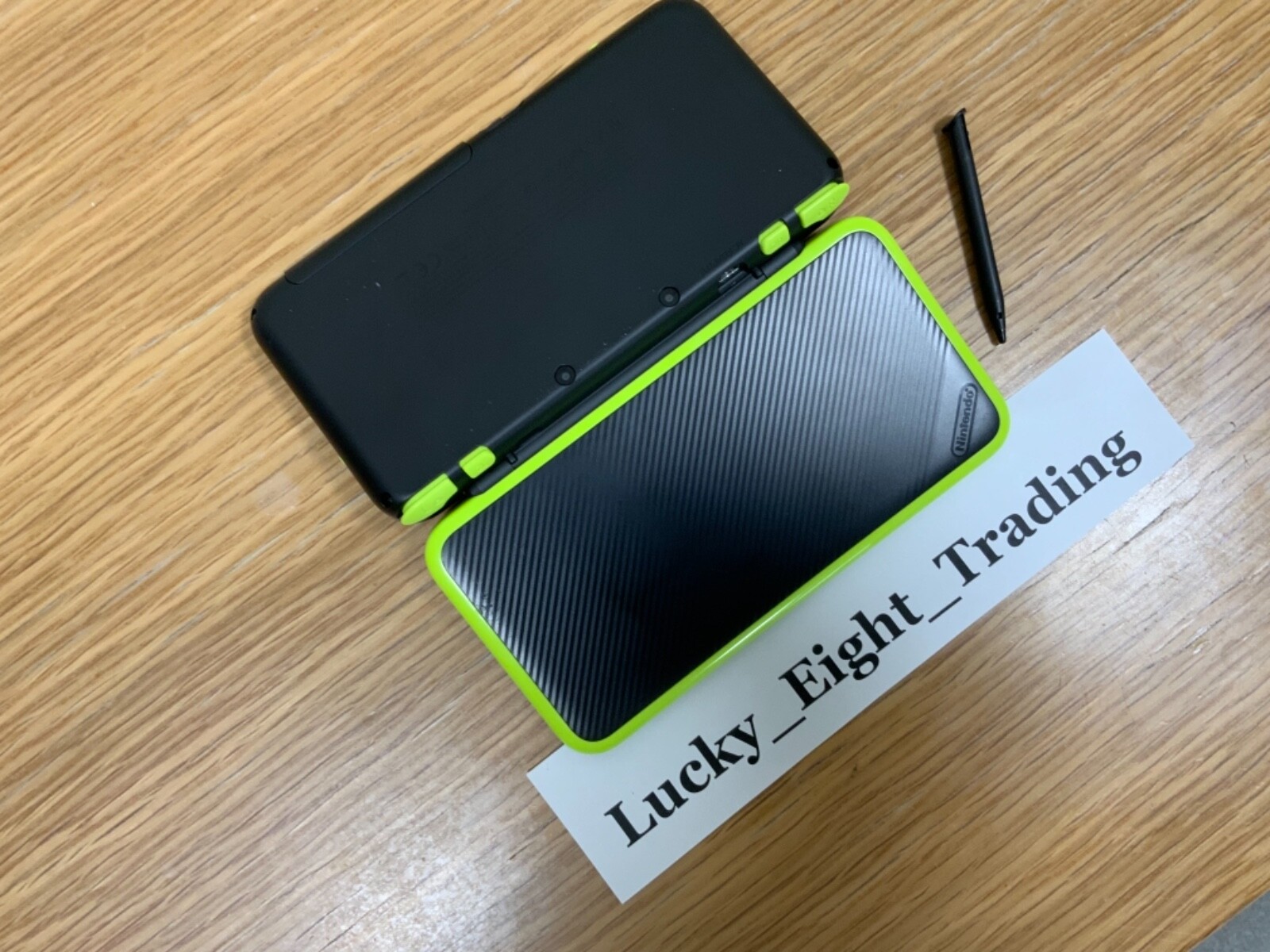 New Nintendo 2DS XL LL Black Lime Console Stylus Japanese ver [H]