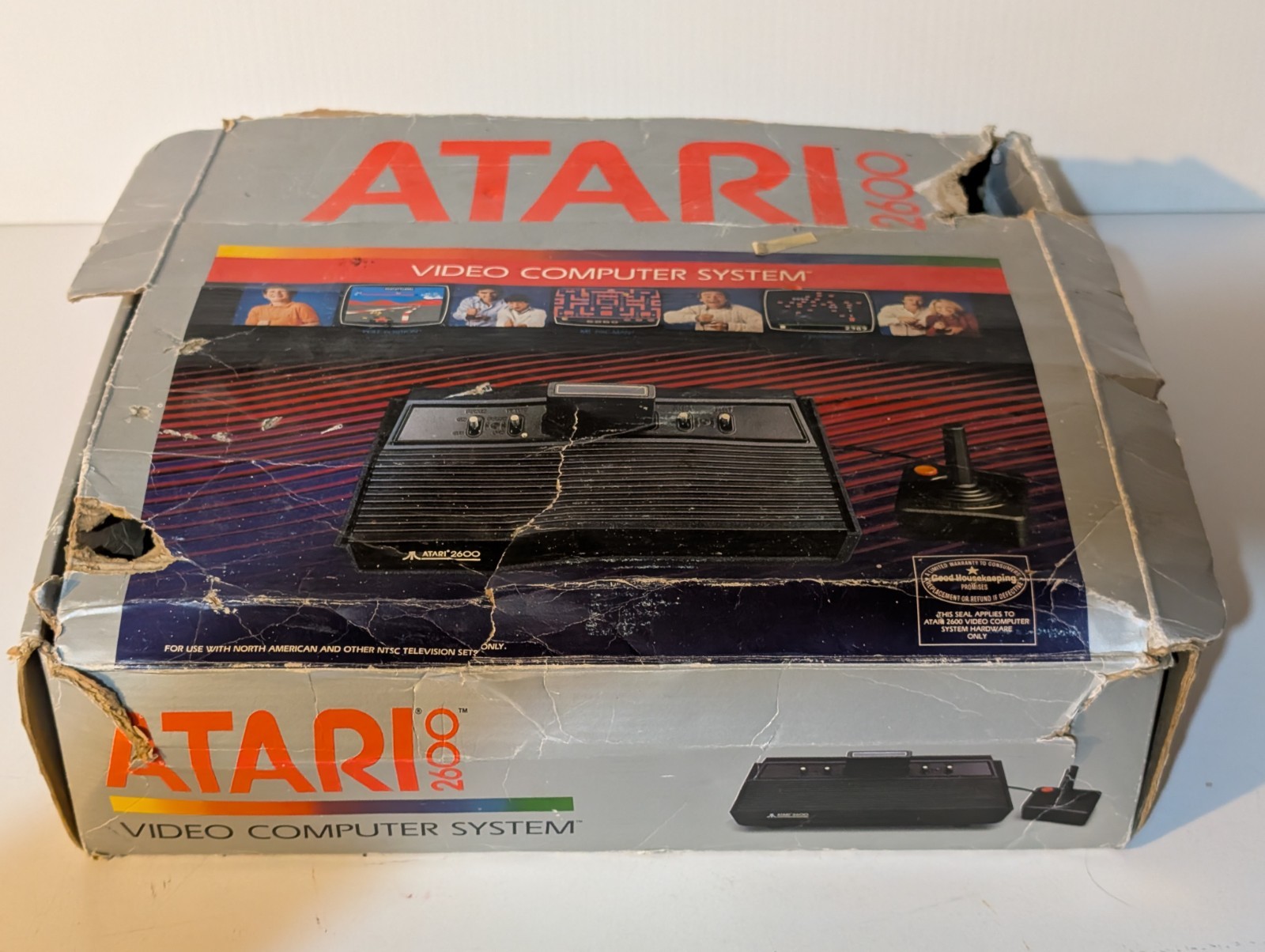 Atari 2600 Game Console, 2 Games, 2 Joystick, Manual
