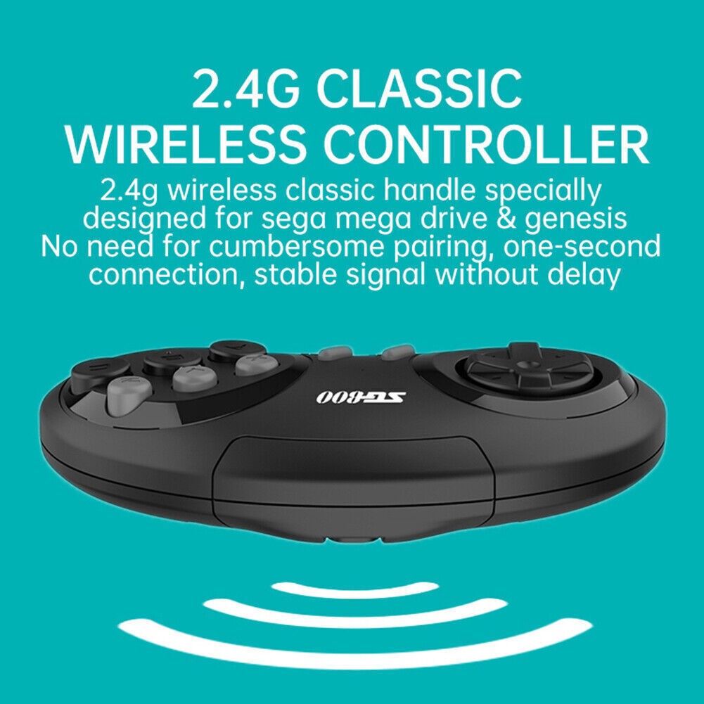 HDMI Retro TV Game Stick Console With 1500+ Games For Sega Genesis 2 Controllers