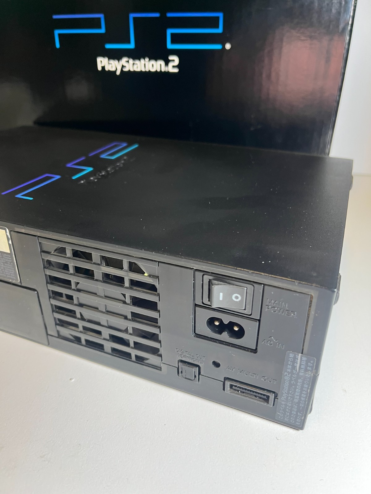 PLAYSTATION 2 MIDNIGHT BLACK CONSOLE SCPH-50000 NB JAPAN PS2 2003 TESTED