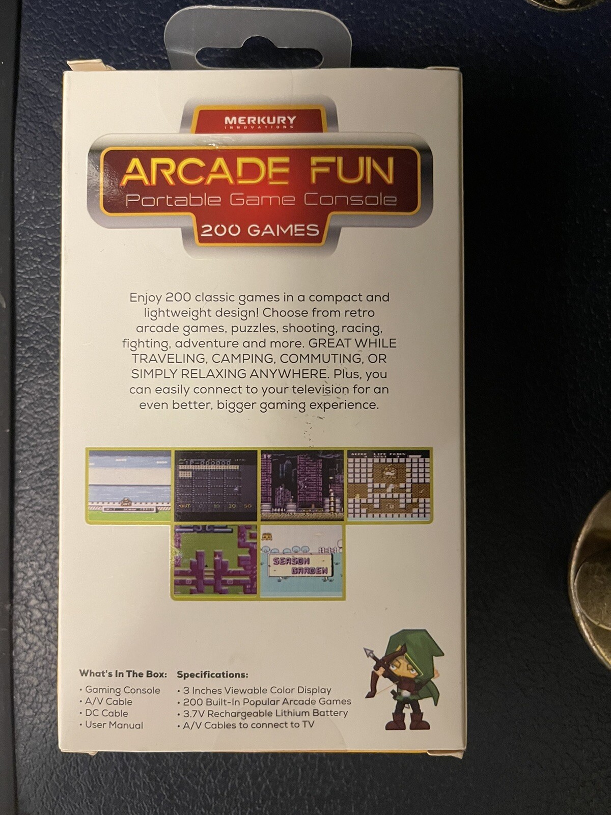 Merkury Innovations Arcade Fun Portable Gaming Console 200 Games
