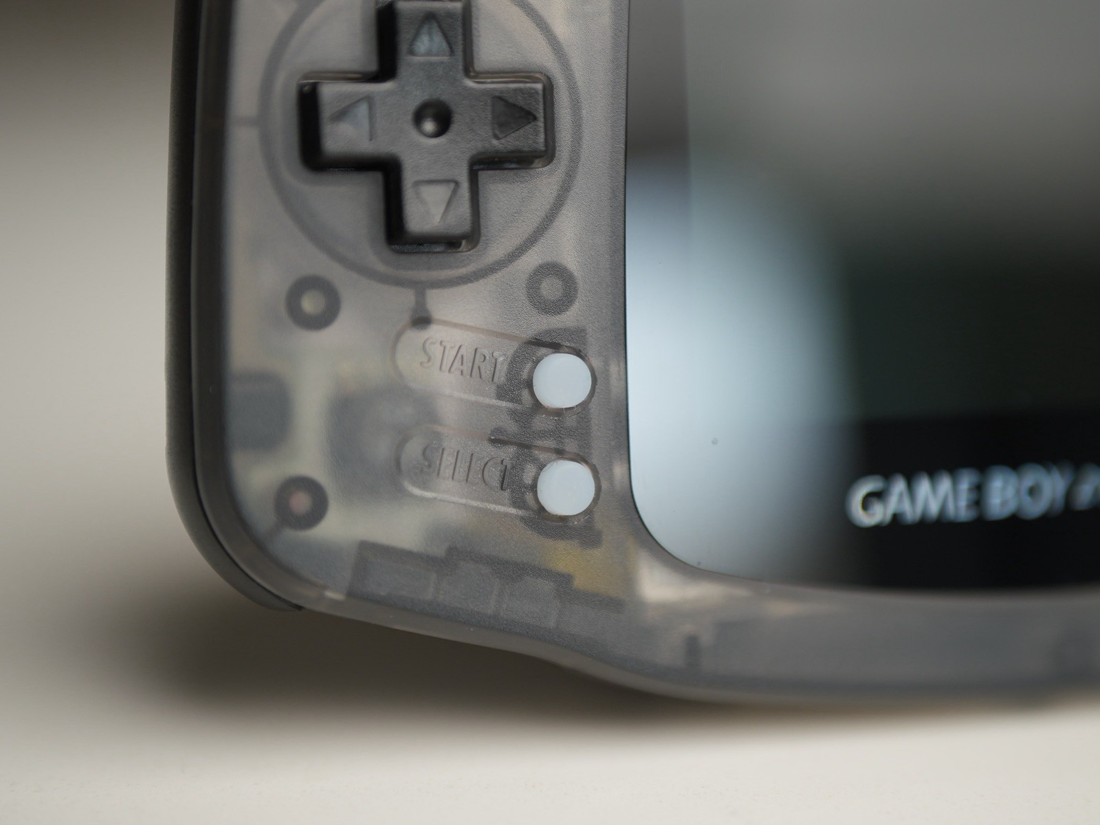 Nintendo Game Boy Advance GBA IPS Laminated Screen Custom Clear Black w/ RGB LED