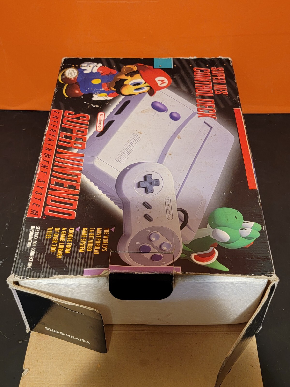 Super Nintendo Junior Jr Control Deck Console in Original Box ~ Tested & Working