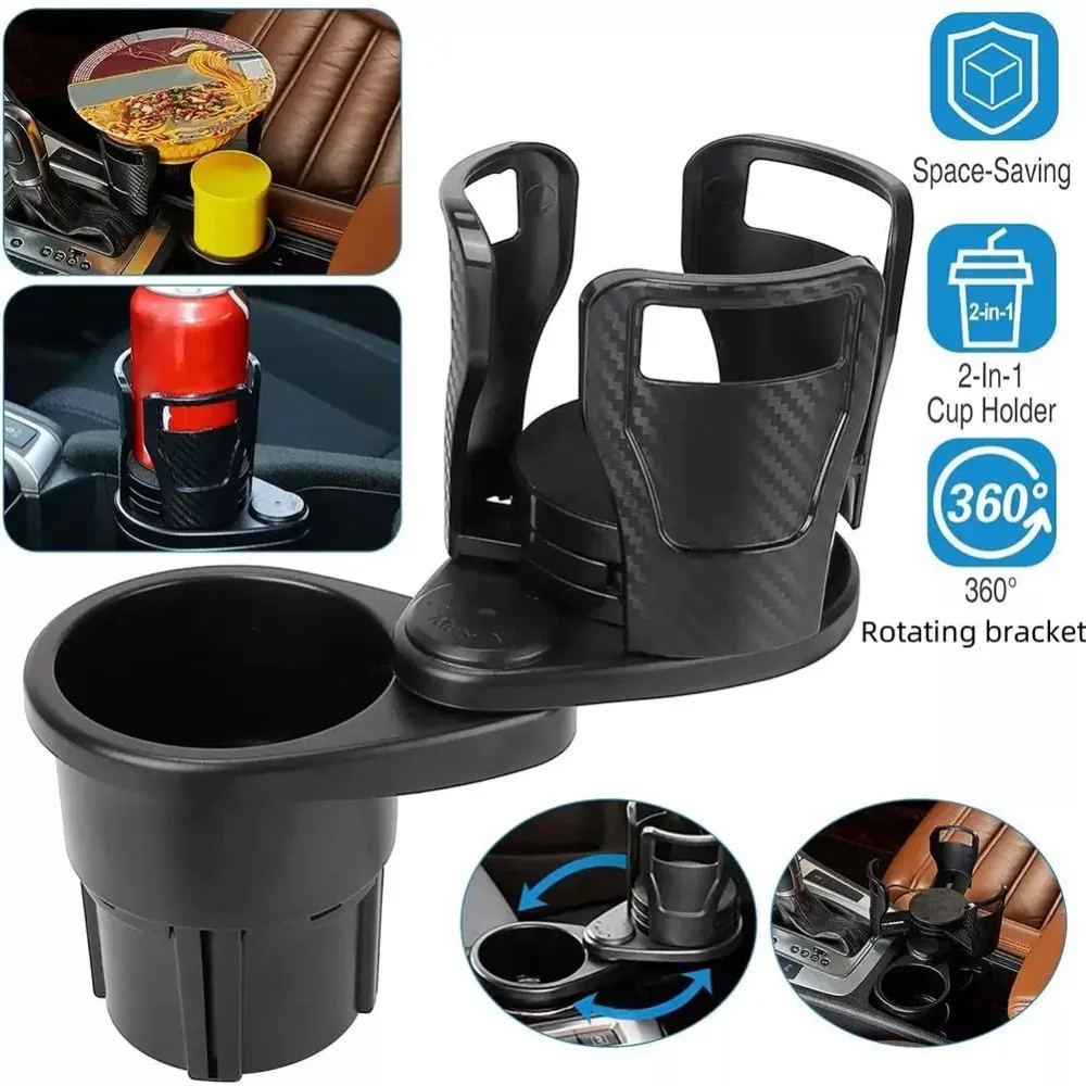 Car Cup Holder Multifunction 4 In 1 Adjustable Dual Cup Holder Expander Adapter