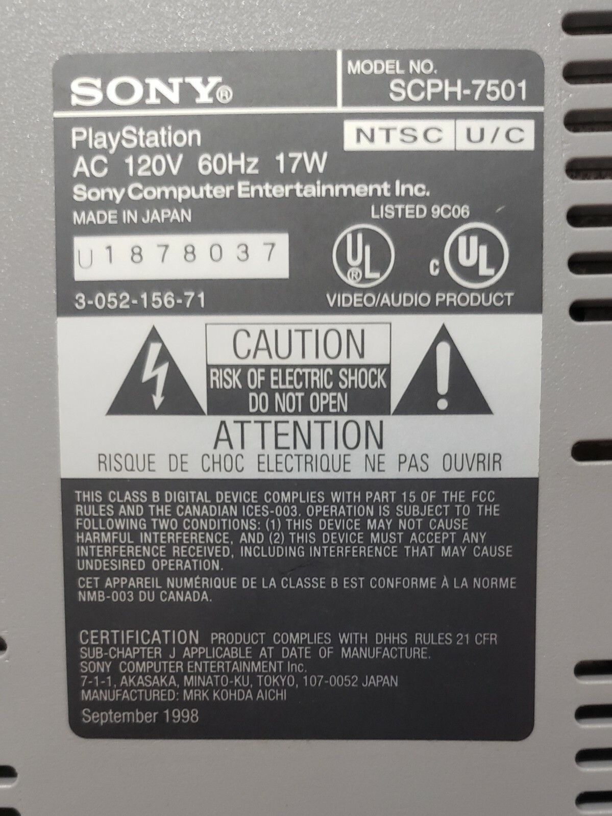 Sony PlayStation Video Game Console NTSC – (SCPH-7501) Controllers & Accessories