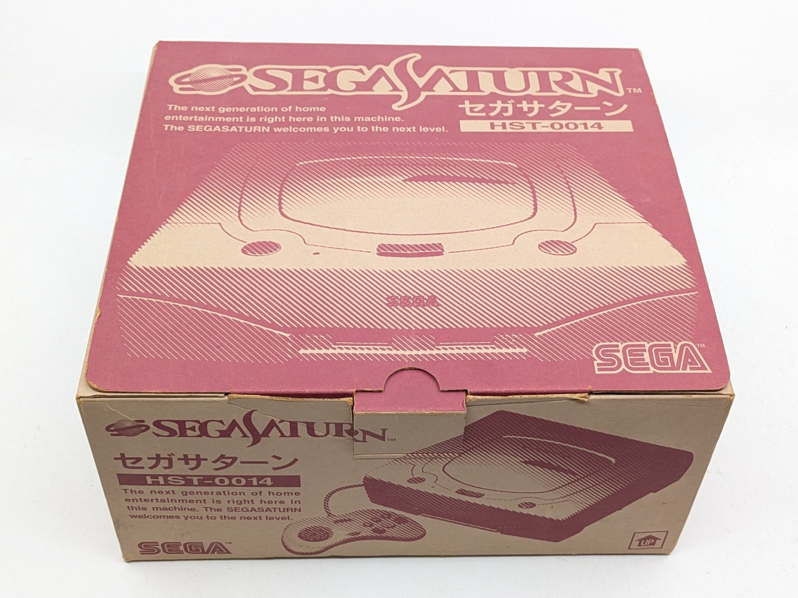 Sega Saturn White Console HST-3220 Boxed NTSC-J Japan Tested w/ Controller