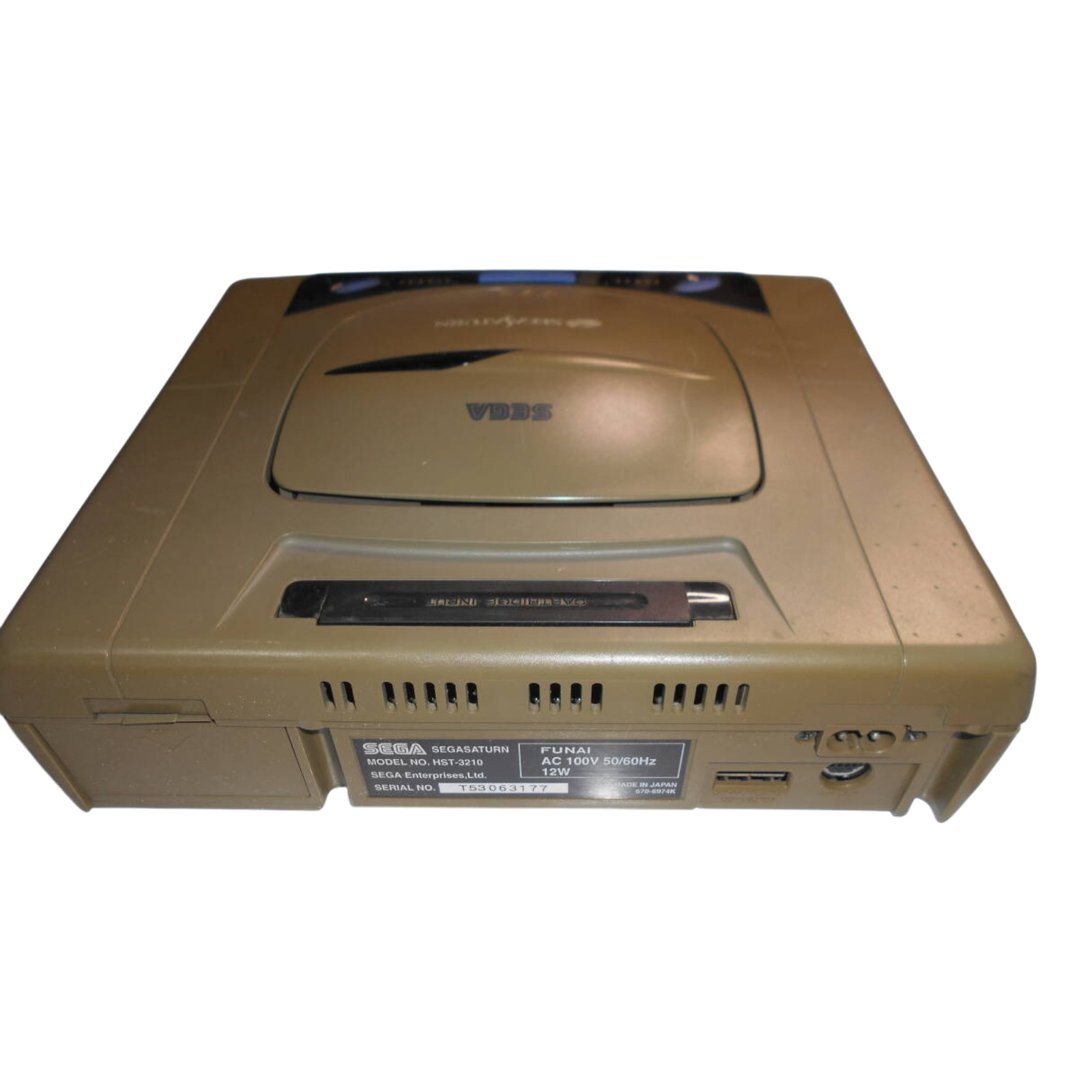Sega Saturn SS Home Console HST-3210 Grey Tested working NTSC-J w/ Ctrlr+Cables