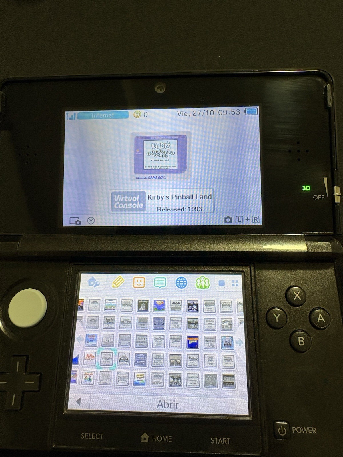 Nintendo 3DS Handheld Console Black 3D NTSC-J Japan CTR-001(JPN) 2011