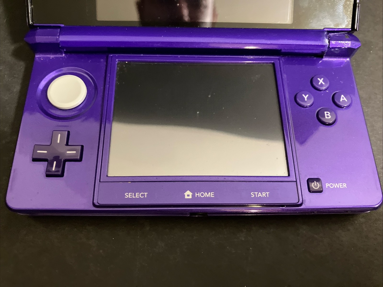 Nintendo 3DS Purple Handheld Console Bundle w/ Case & Mario Game CTR-001 2GB