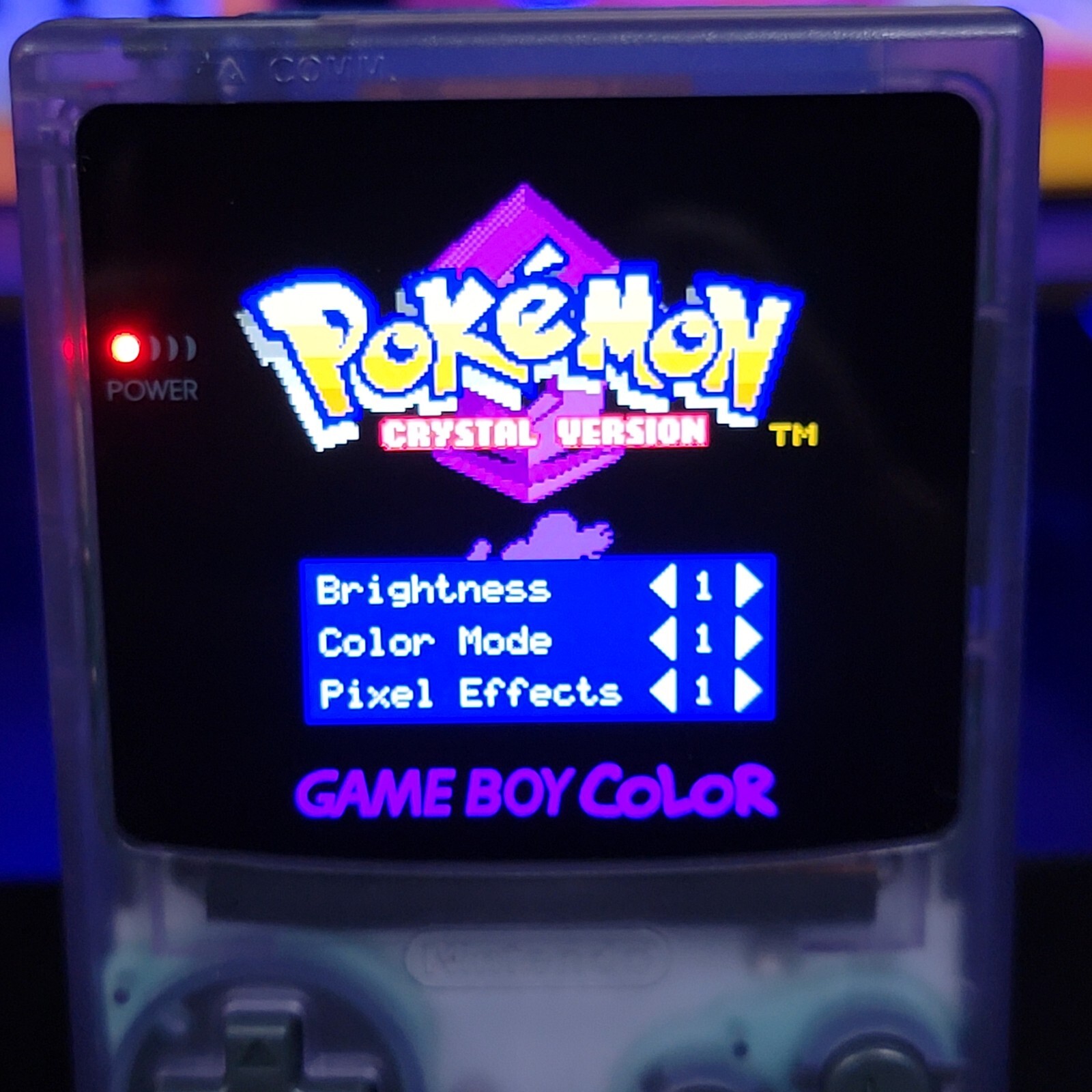 Atomic Purple Gameboy Color Console OLED Touch Screen GBC Game Boy