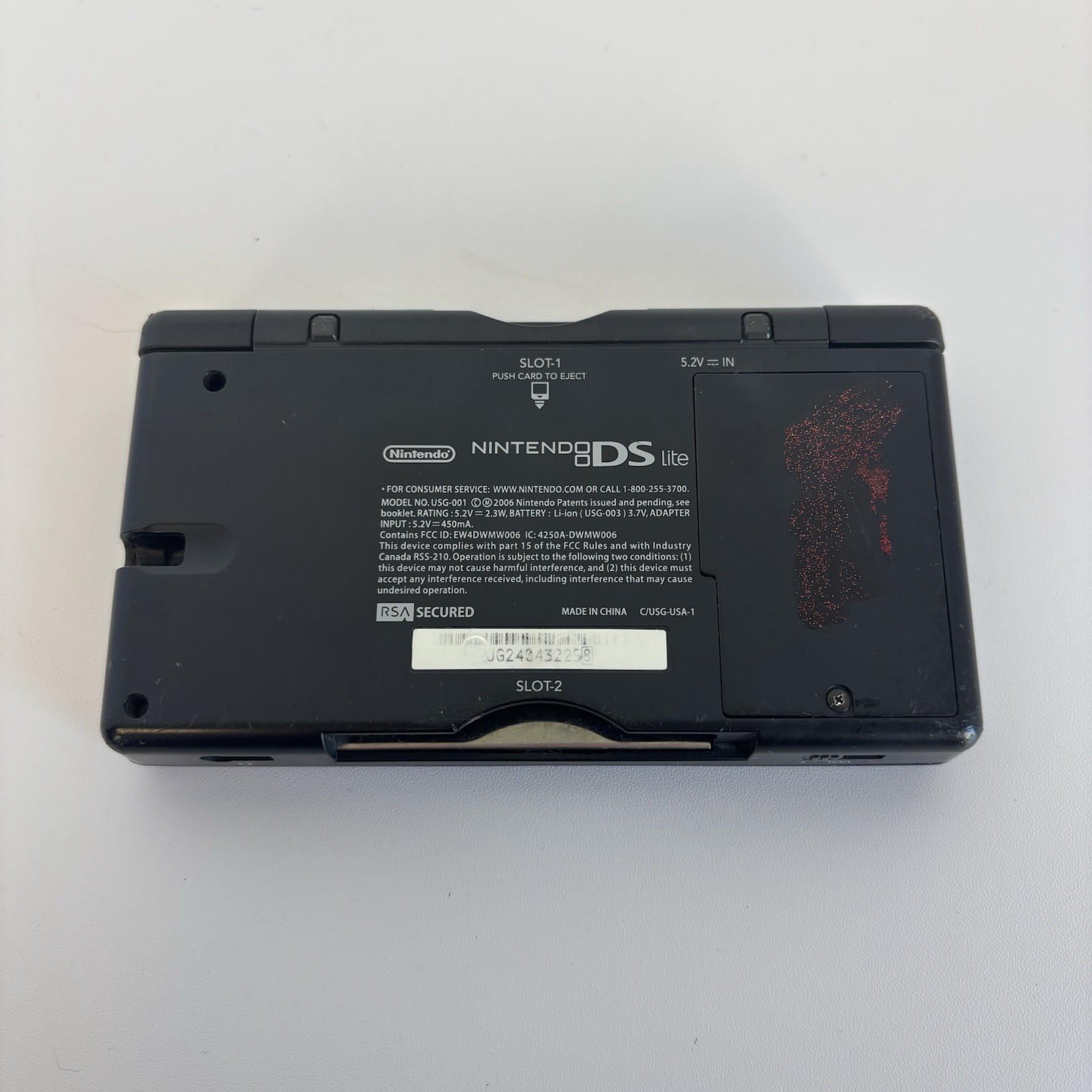 Nintendo DS Lite Handheld System – Blue/ Black POWERS ON
