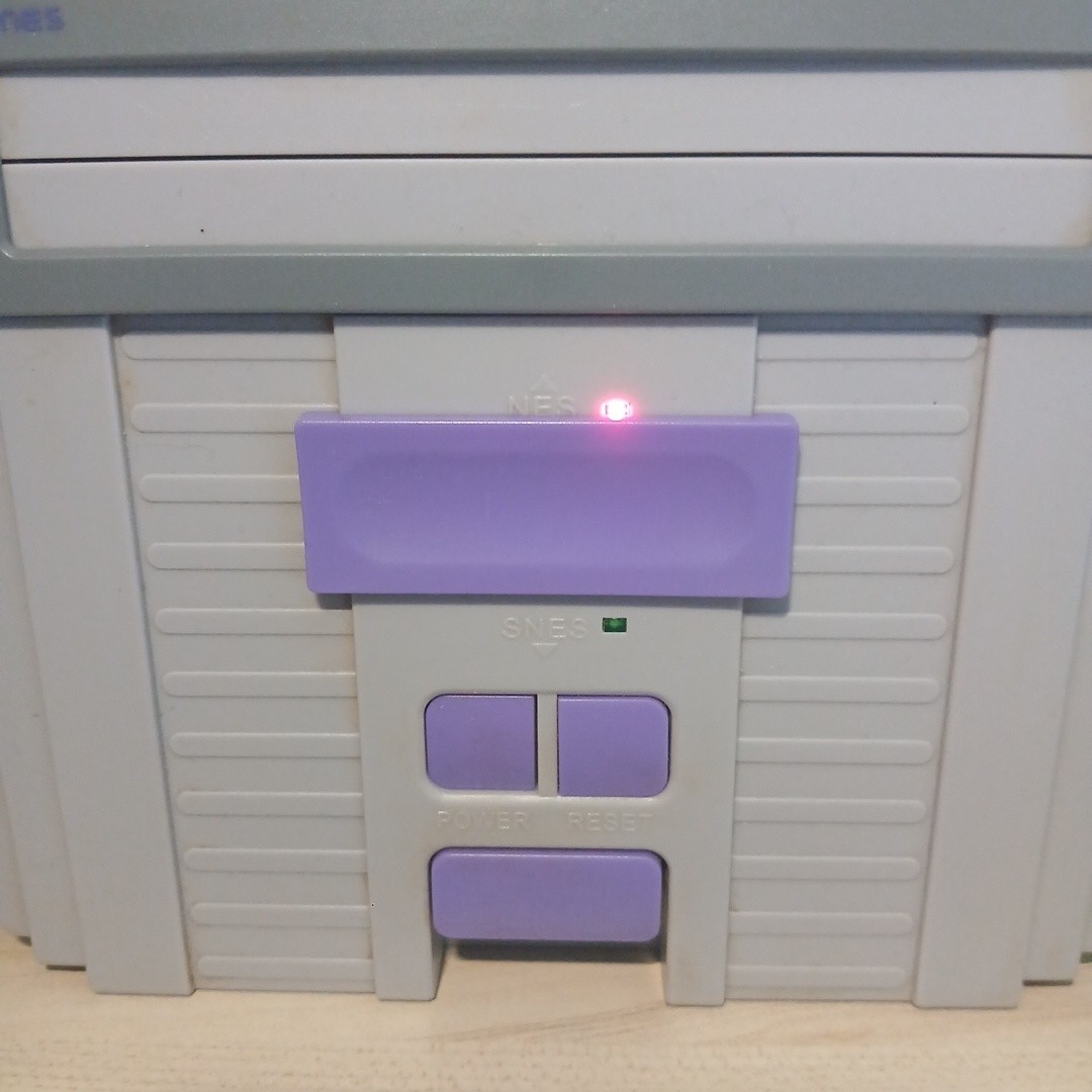 Hyperkin Retron 2 NES SNES Console Gray Purple TESTED WORKS