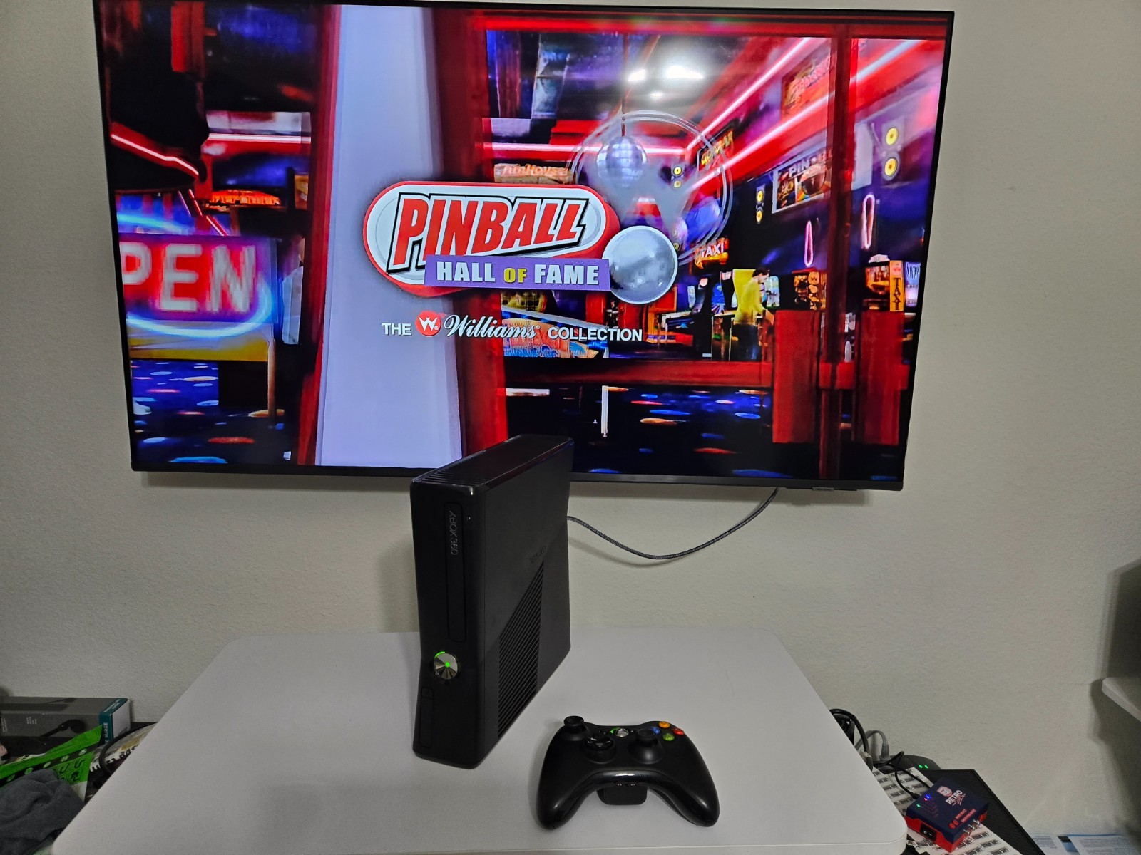 Xbox 360 S Slim Glossy Black Console 320GB HDD w/ Controller Renewed
