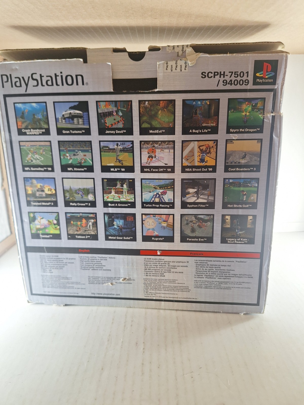 Ps1 Console w/ Original Box Sony PlayStation One Untested As Is