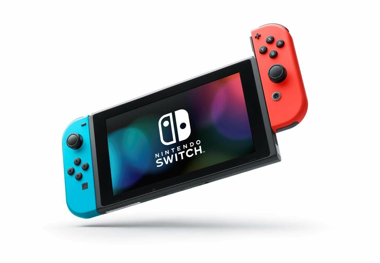 Nintendo Switch Console Mario Kart 8 Deluxe Bundle W/ Neon Blue/Red Joy-Con NIB