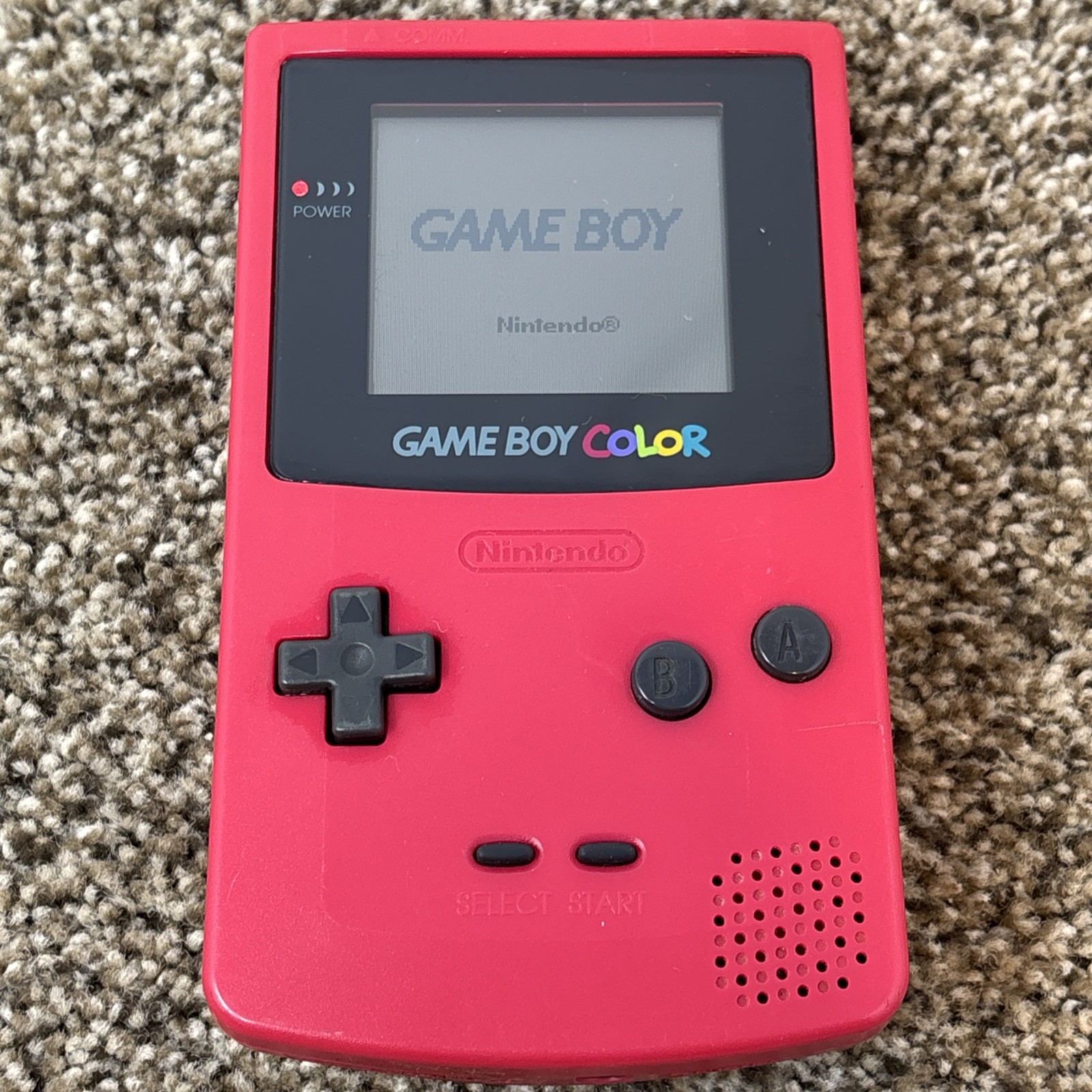 Nintendo Game Boy Color Handheld Game Console Pink Tested