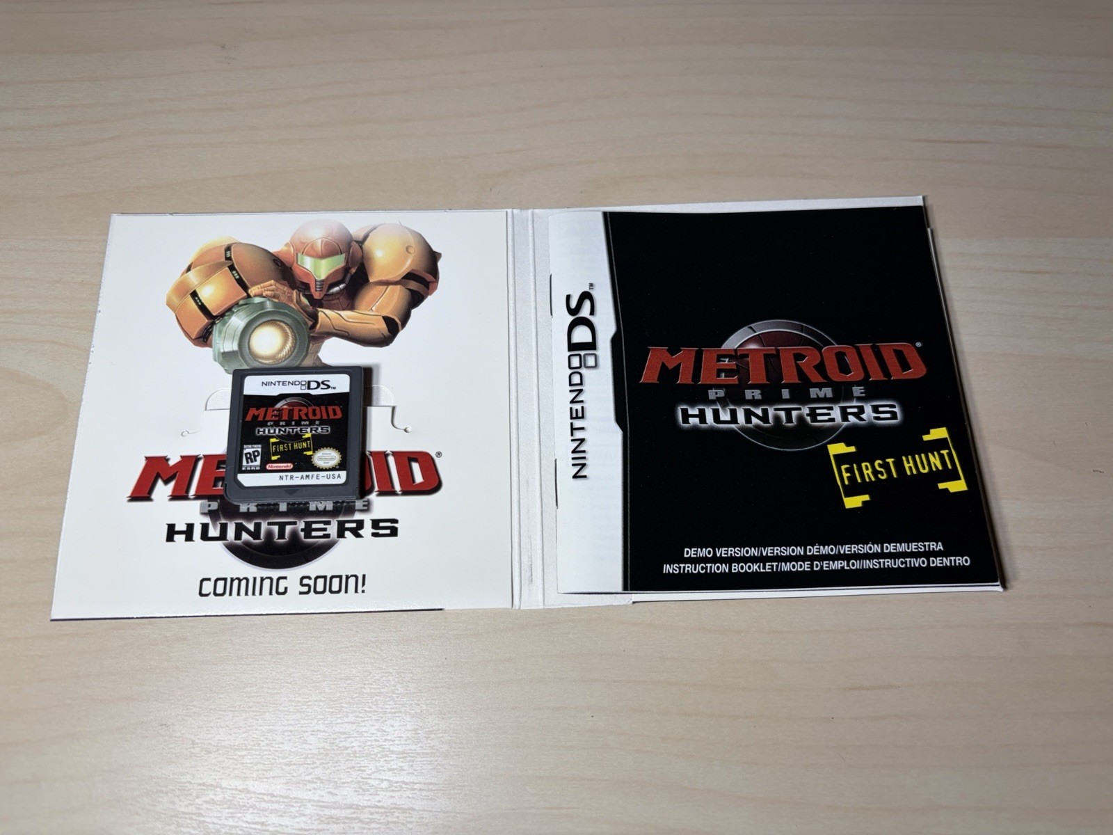 Nintendo DS Metroid Prime Hunters Silver Console Near Mint