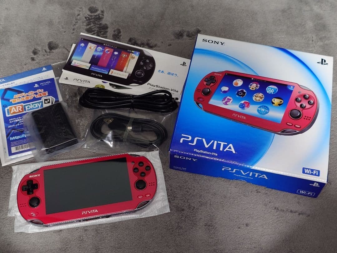 Excellent SONY PS Vita PCH-1000 ZA03 Cosmic Red Wifi