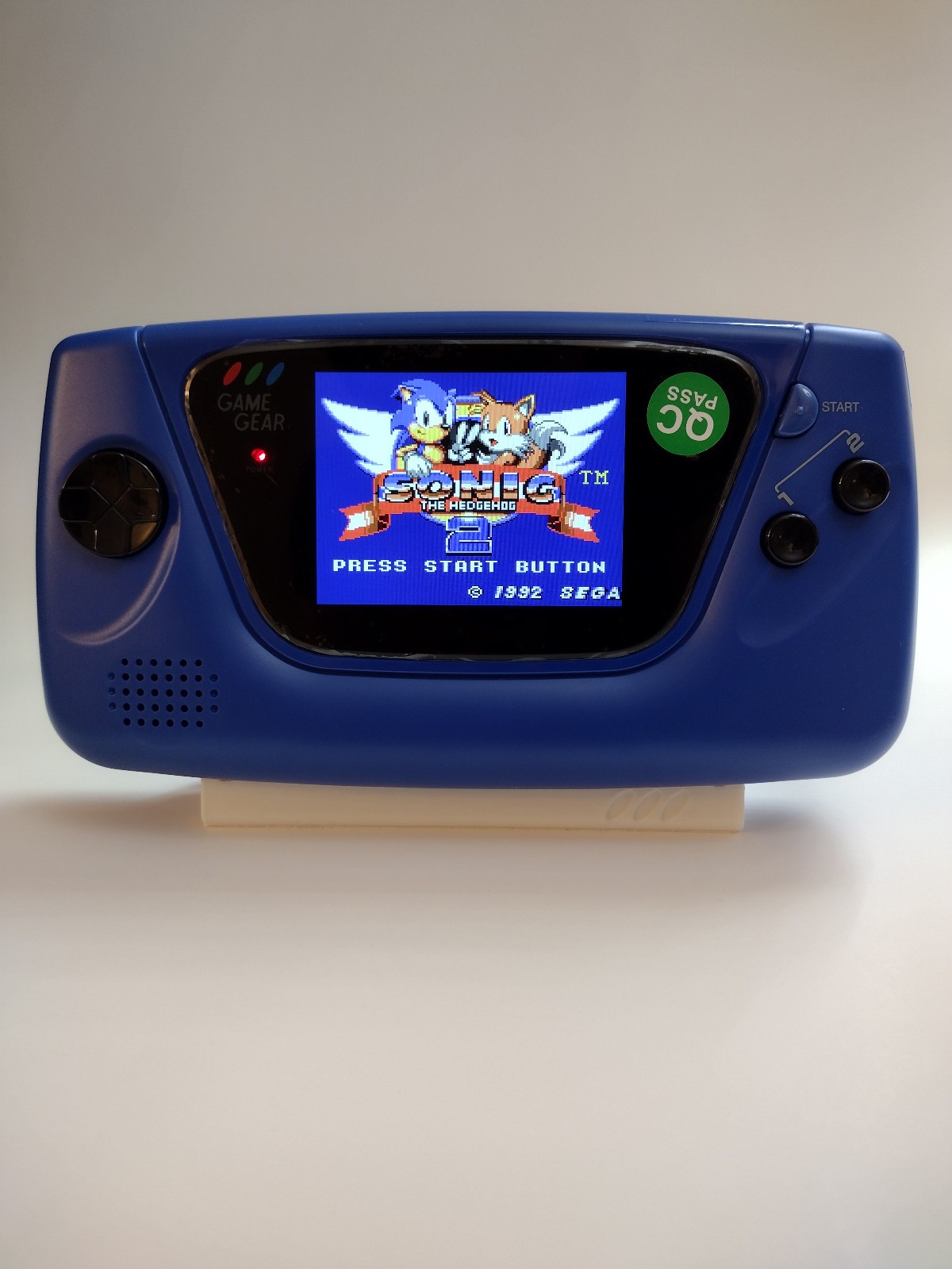 SEGA Game Gear Console – Blue, recapped, new IPS LCD, new shell and buttons